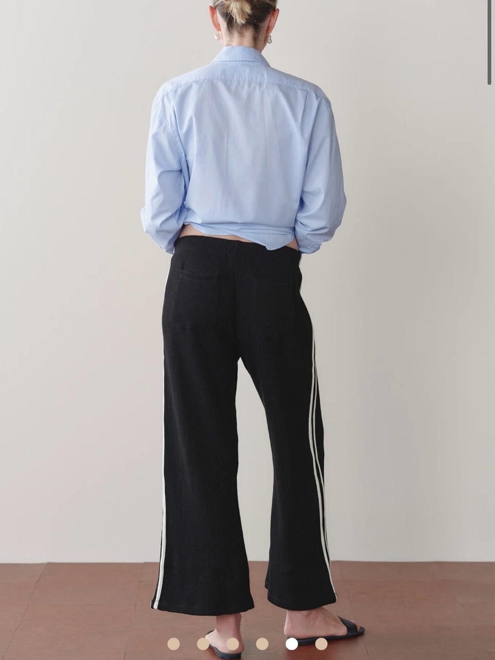 DONNI. The thermal crop stripe pant. NEVER WORN - Picture 3 of 4